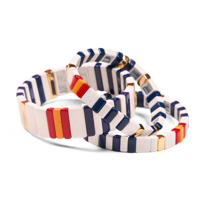 Seascape Tile Bracelet Assortment for wholesale by Malibu Sugar