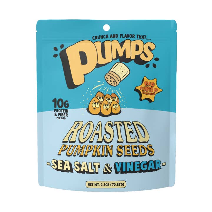 Pumps Roasted Pumpkin Seeds - Sea Salt & Vinegar for wholesale by Louisville Foods
