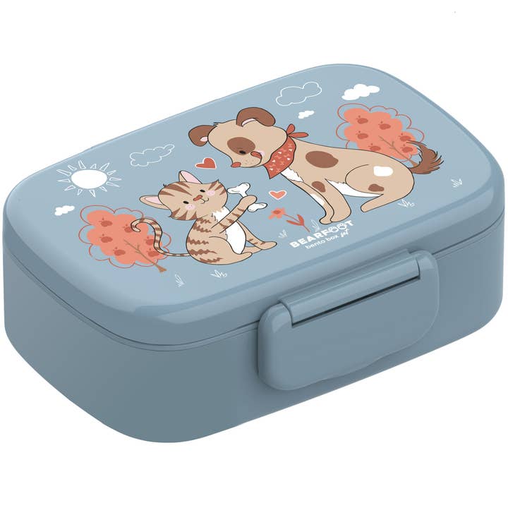 Lunch box children's compartments, lightweight & leak-proof - dog cat for wholesale by BEARFOOT
