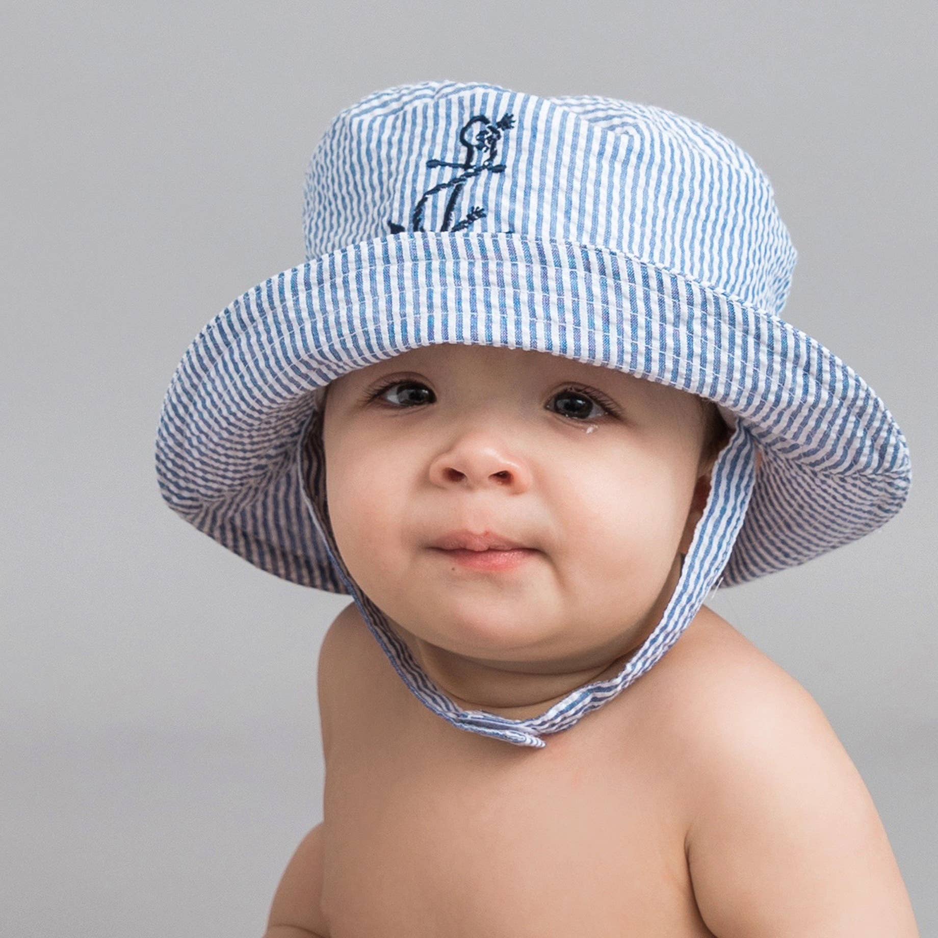 Huggalugs - Wholesale Bucket Hat - Kids - Anchor Seersucker Bucket Hat Baby & Toddler SALE1
