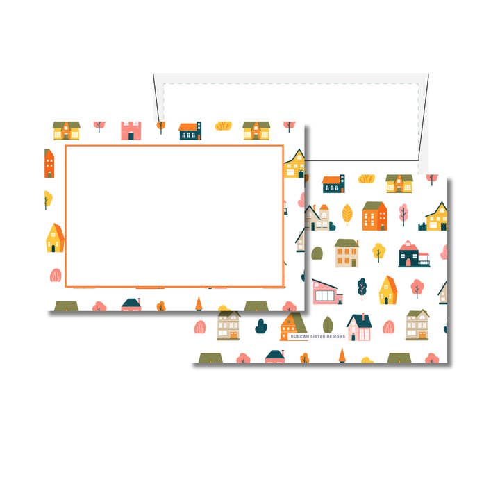 Cartes de correspondance multicolores pour agents immobiliers – Lot de 8, fabriqué aux États-Unis pour la vente par Duncan Sister Designs