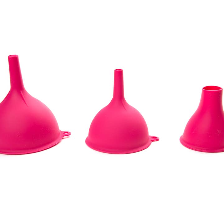 Fox Run Brands - Wholesale Funnel - Fox Run Silicone Canning Funnels,Set of 3, 2.5", 3.5" and 4"