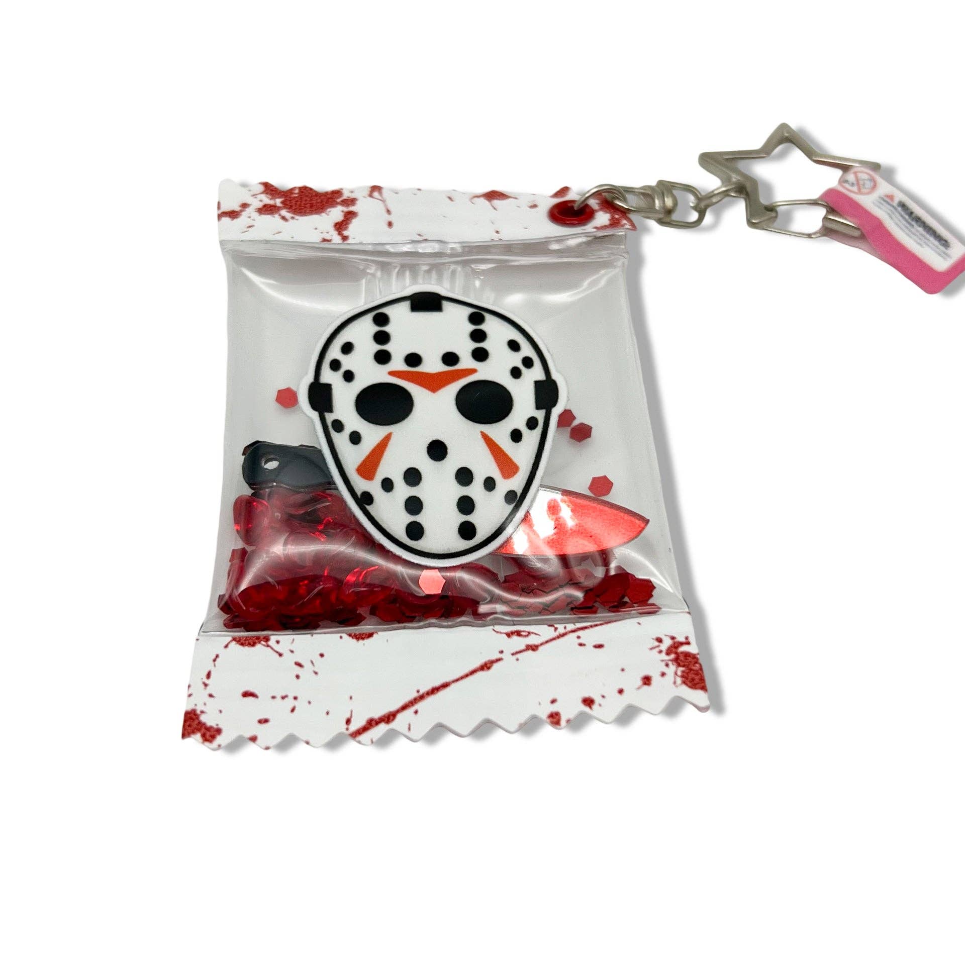 Geekish Gifts – wholesale Keychain – Unisex – Jason Friday the 13th Shaker Keychain0