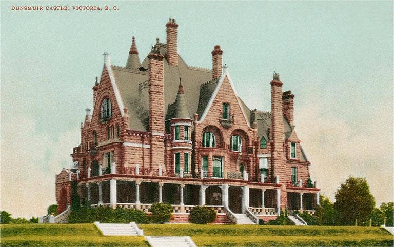Found Image Press – Großhandel Magnete – Magnet CN-241 Dunsmuir Castle, Victoria, B.C., Kanada0