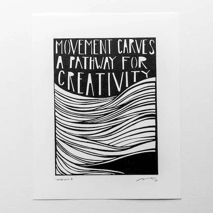 Impression "Mouvement" 8x10" pour la vente par Anna Brones