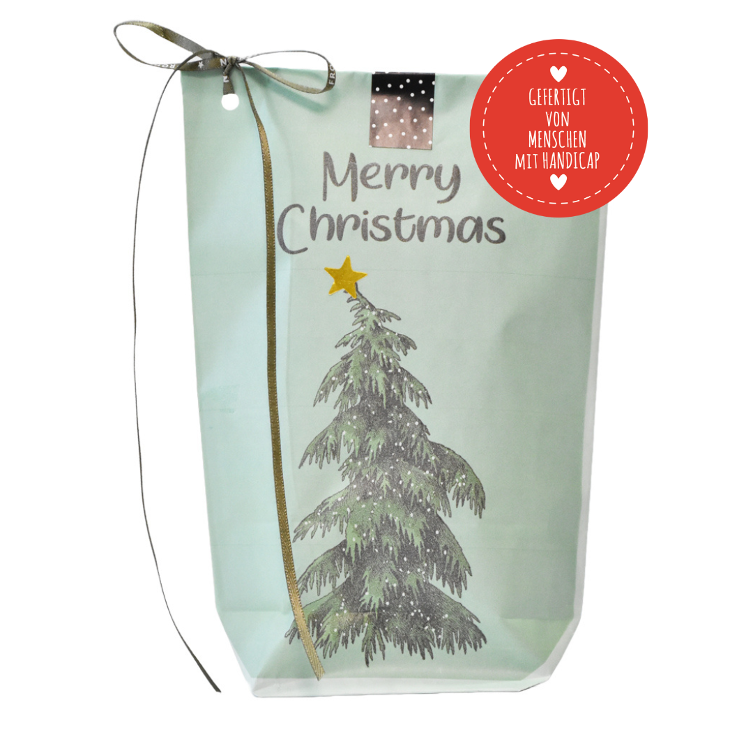 Wunderle GmbH - Venta al por mayor Bolsas de celofán - Feliz Navidad con árbol de abeto9