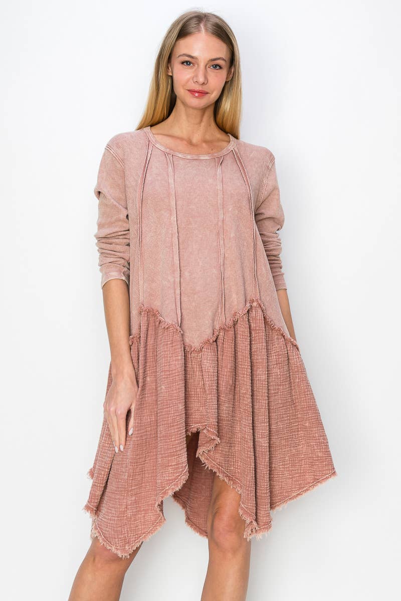 J.Her - Vendita all'ingrosso Tunica - Donna - Tunica da fata Boho Distressed HT41418