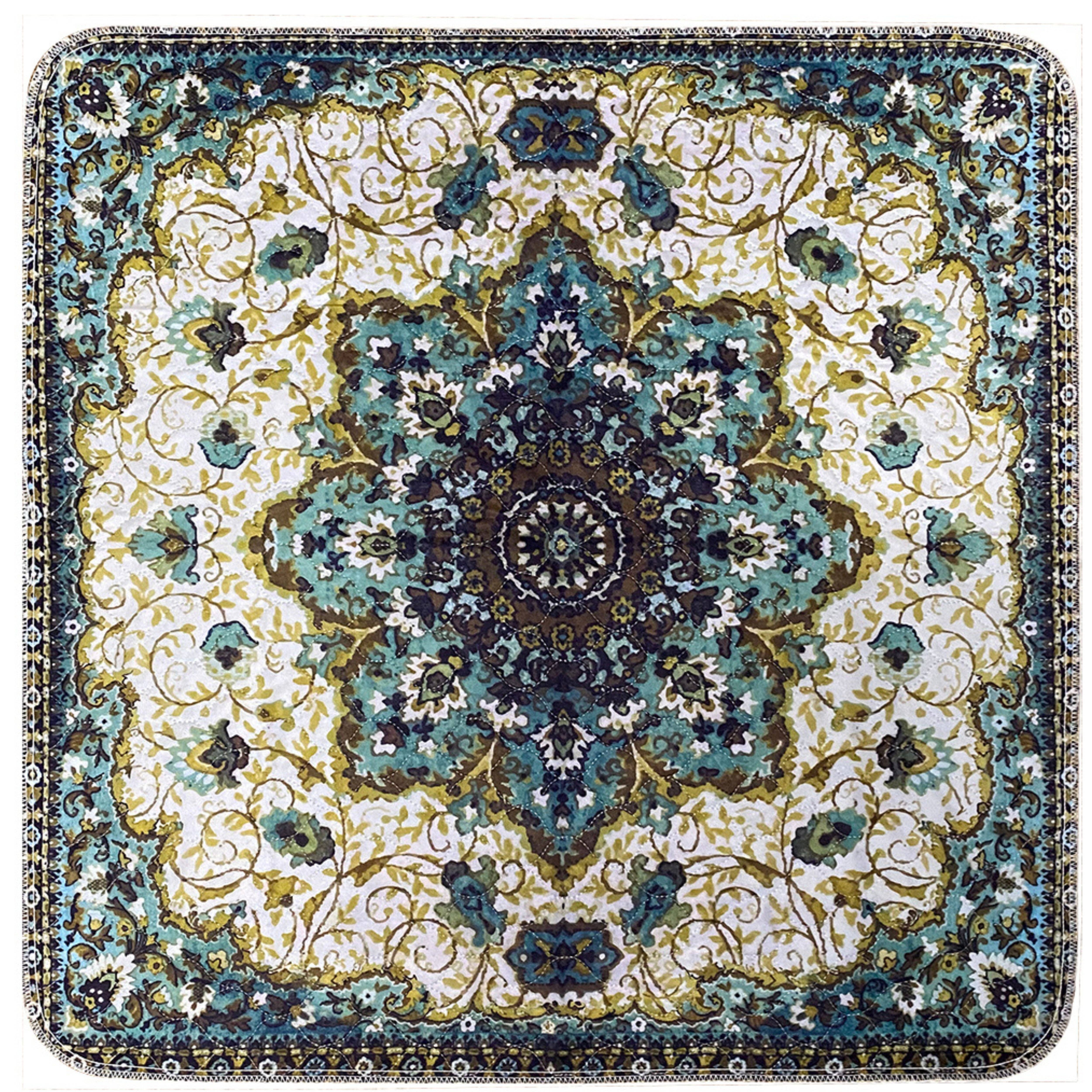 Pupiboo - Wholesale Pet Mat - Dog - Green Medallion Washable Pee Pads2