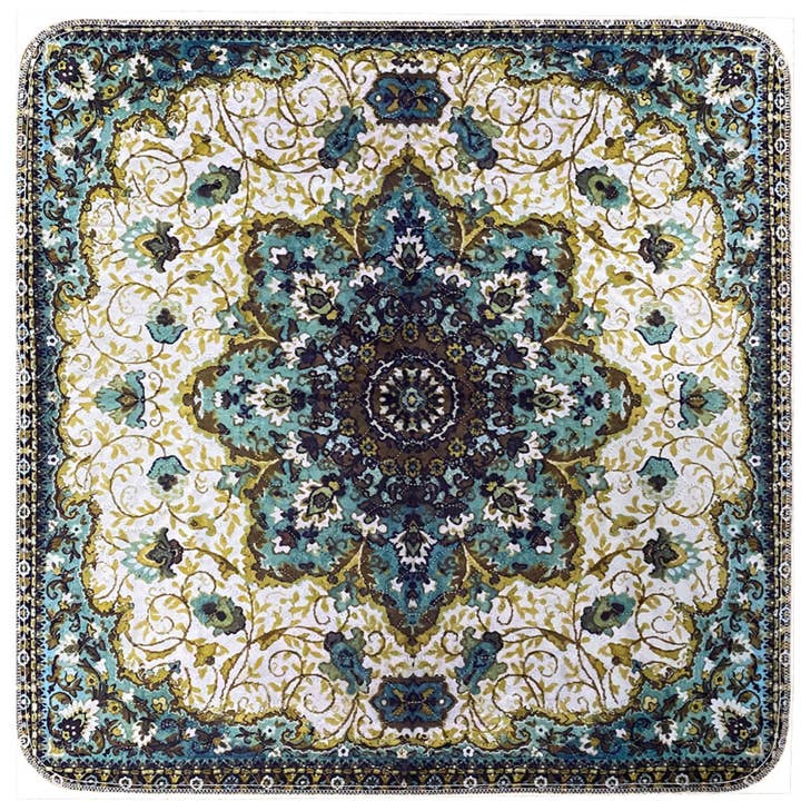 Pupiboo - Wholesale Pet Mat - Dog - Green Medallion Washable Pee Pads2