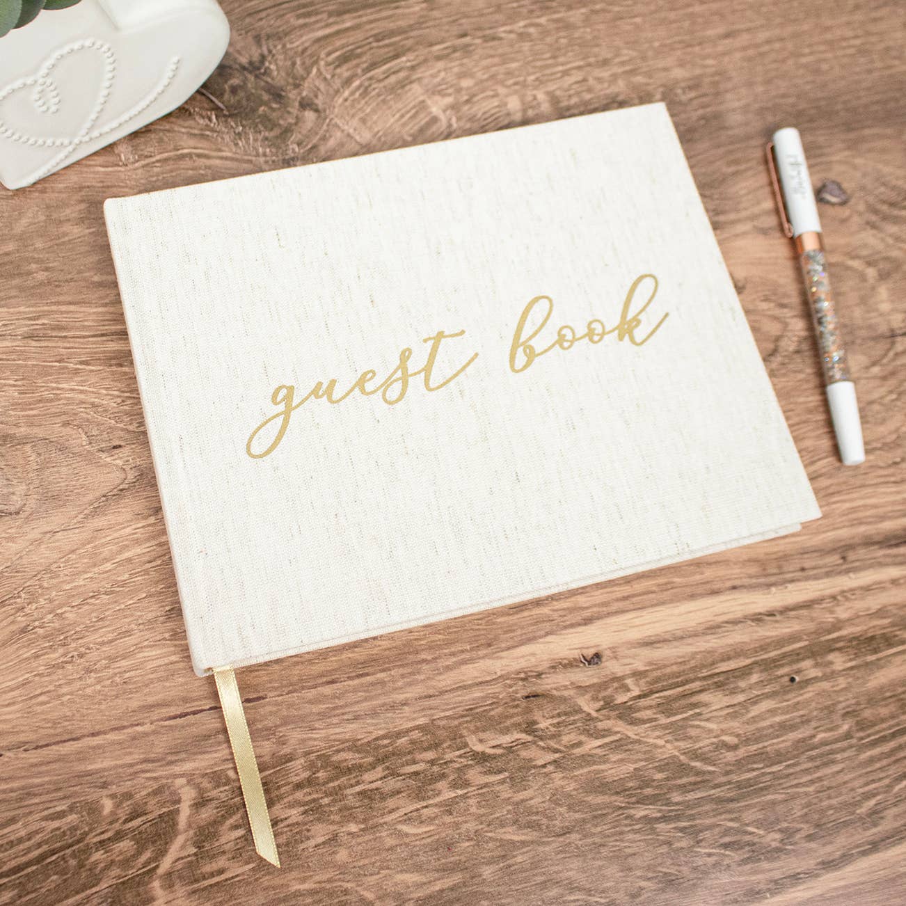 bloom daily planners - Wholesale Guest Book - Linen Guest Book7