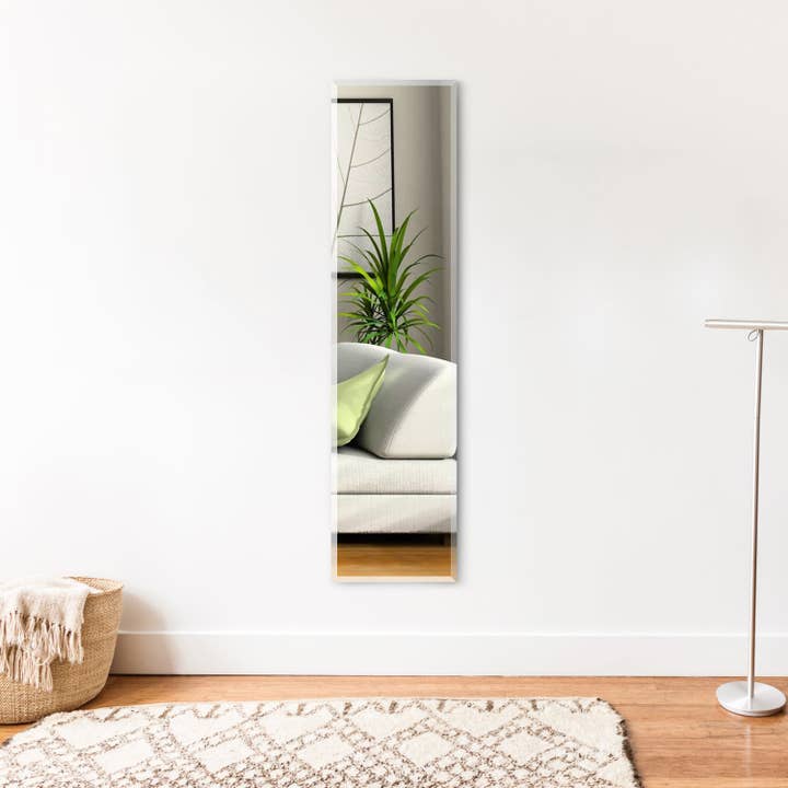 Espejo rectangular biselado sin marco de 12* 48 pulgadas para venta al por mayor de Arcus Home Decor Inc