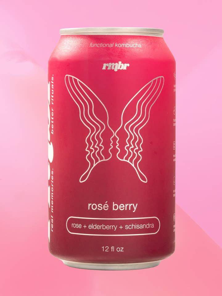 Rosé Berry - Green Tea Kombucha for wholesale by RMBR Kombucha