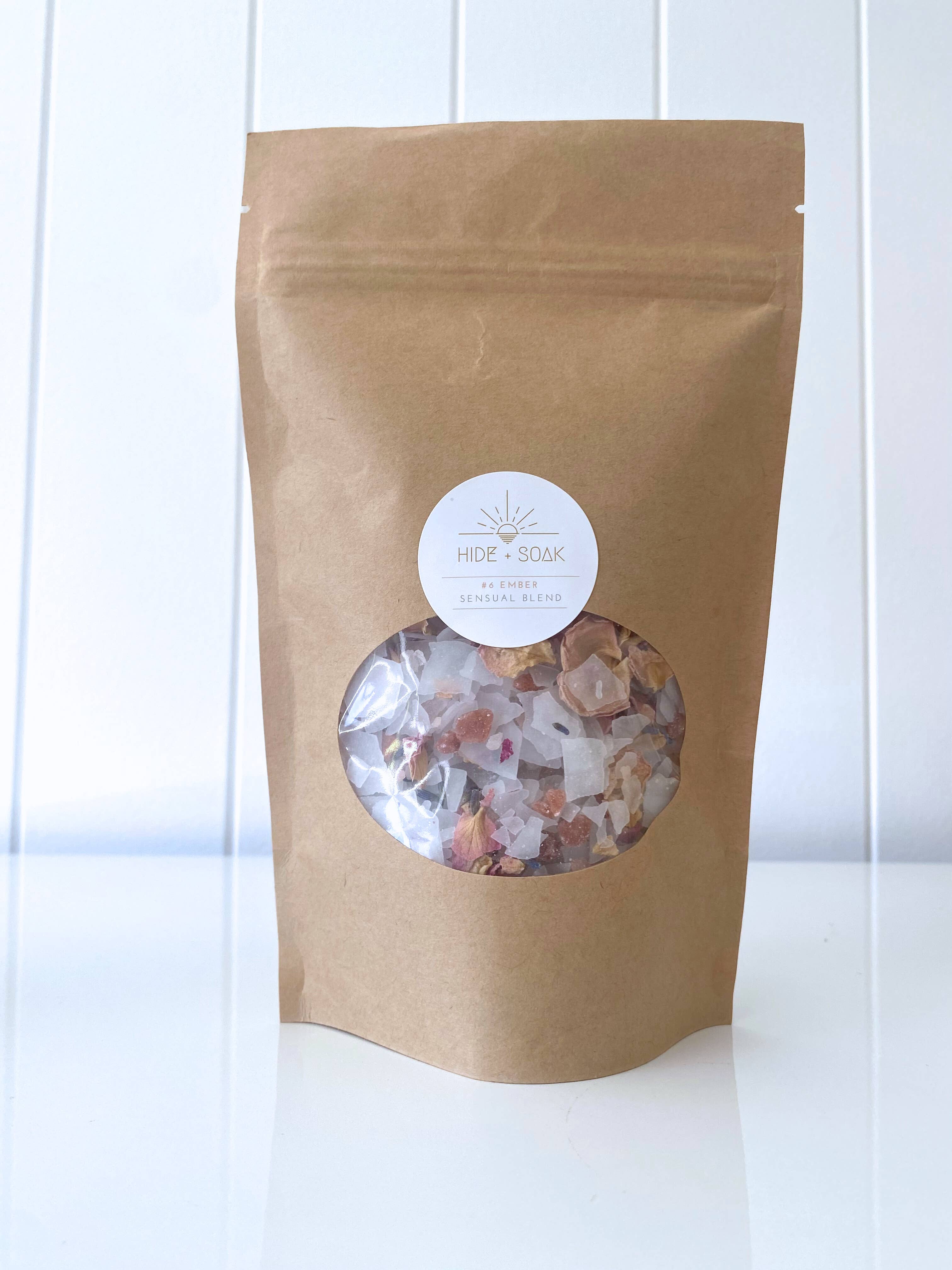 Hide + Soak | Luxurious Bath Soaks & Magnesium Oil - Wholesale Bath Soak/Milk - #6 Ember - Sensual Blend - Magnesium Bath + Foot Salts3