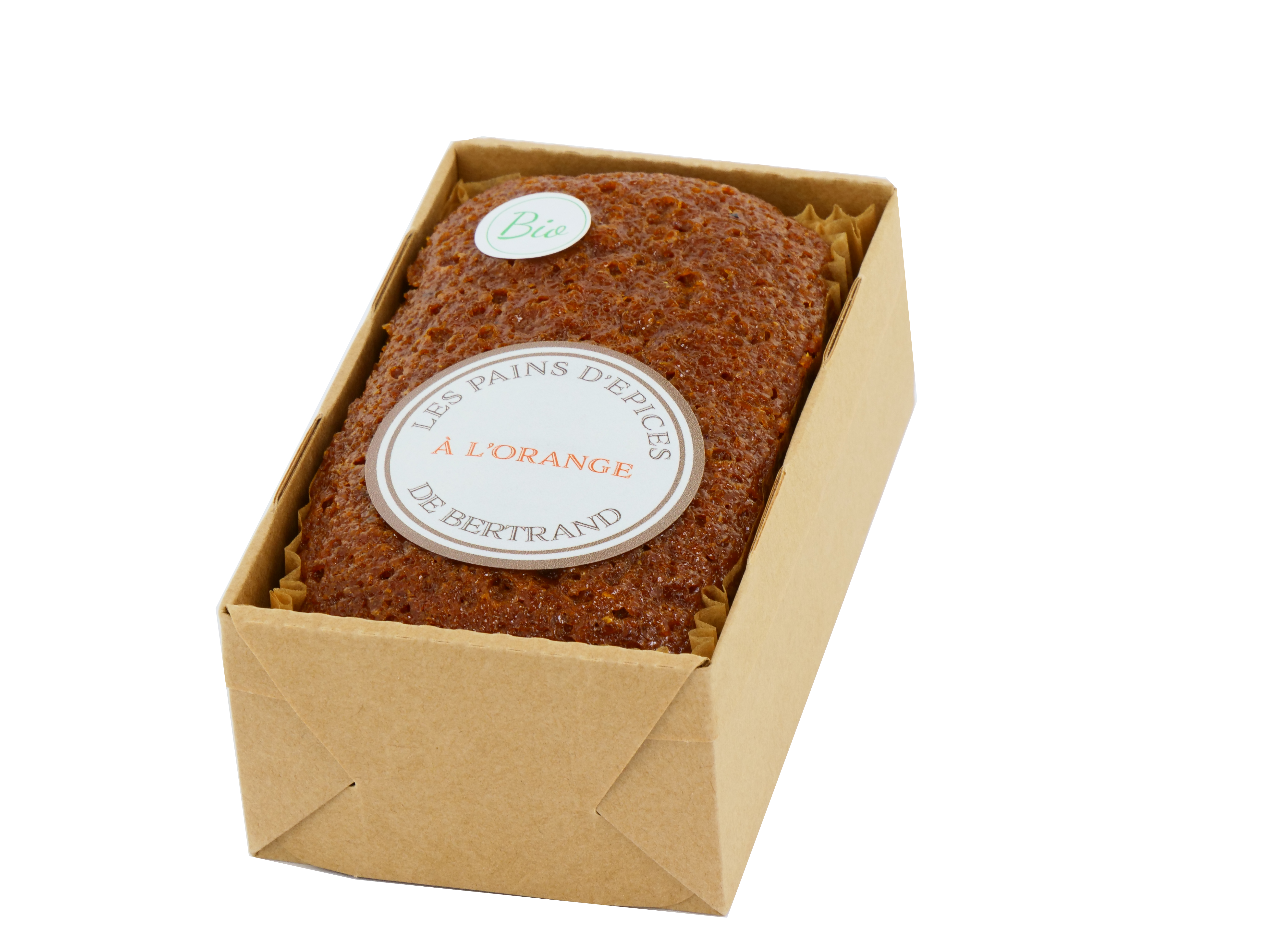 LES PAINS D'EPICES DE BERTRAND - Vente Gâteau - Pain d'épices à l'orange bio1