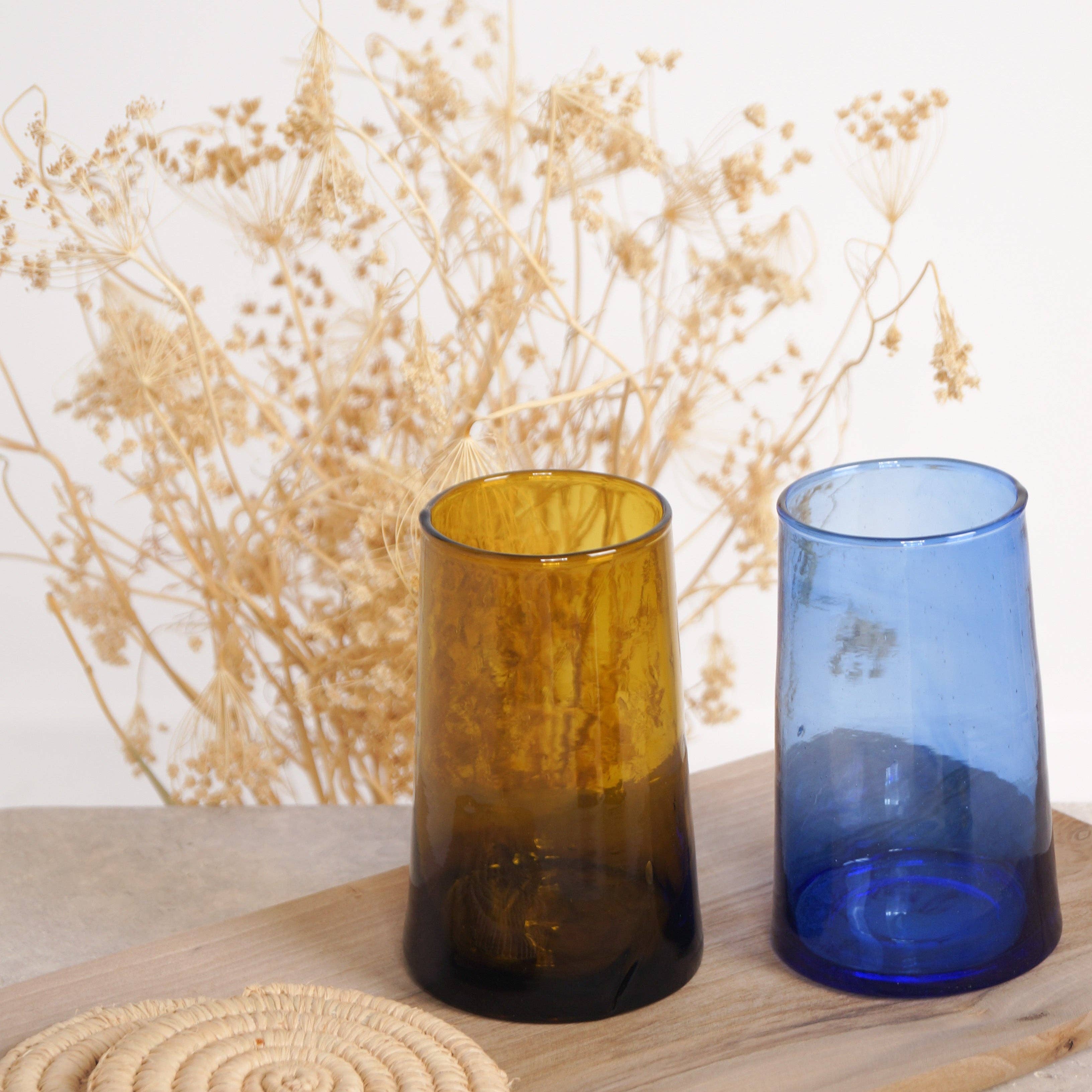 Bohome Living – Engroshandel Drikkeglas/kop – Verre Beldi - Blå - Sæt med 63