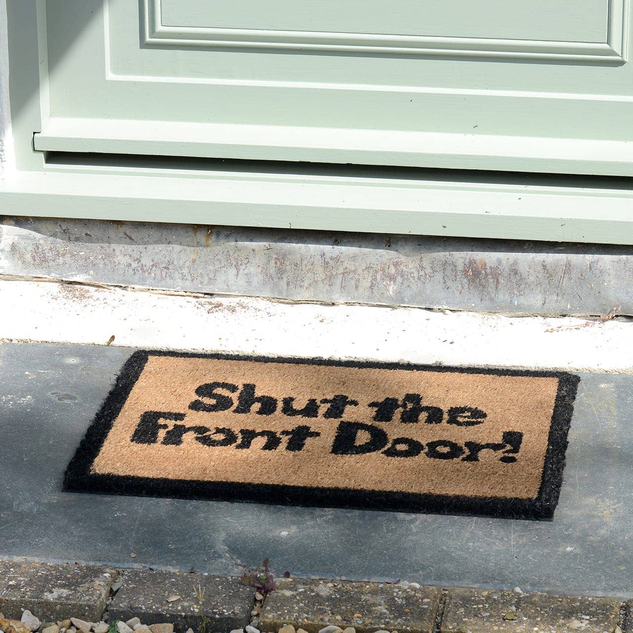 Wholesale Gifts Tomorrow – wholesale Door mat – Shut The Front Door Funny Coir Doormat With Pvc1