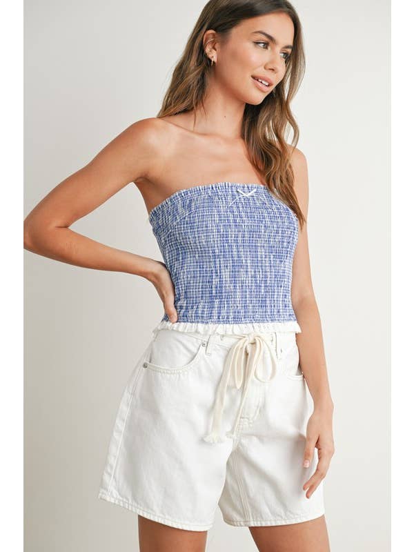 Vanilla Monkey - Wholesale Knit Top - Women's - Ruffled Tube Top