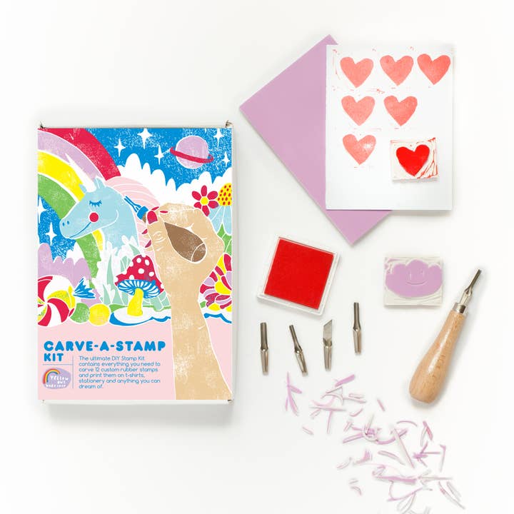 Yellow Owl Workshop - Wholesale DIY Craft Kit - Carve-a-Stamp Kit