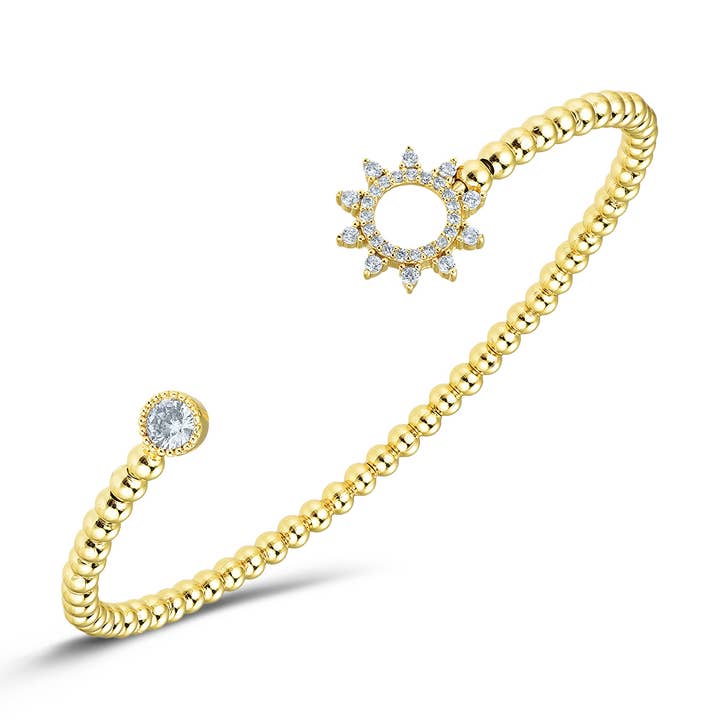 Dainty Sun Cuff Bracelet for wholesale by NY Jewelry House