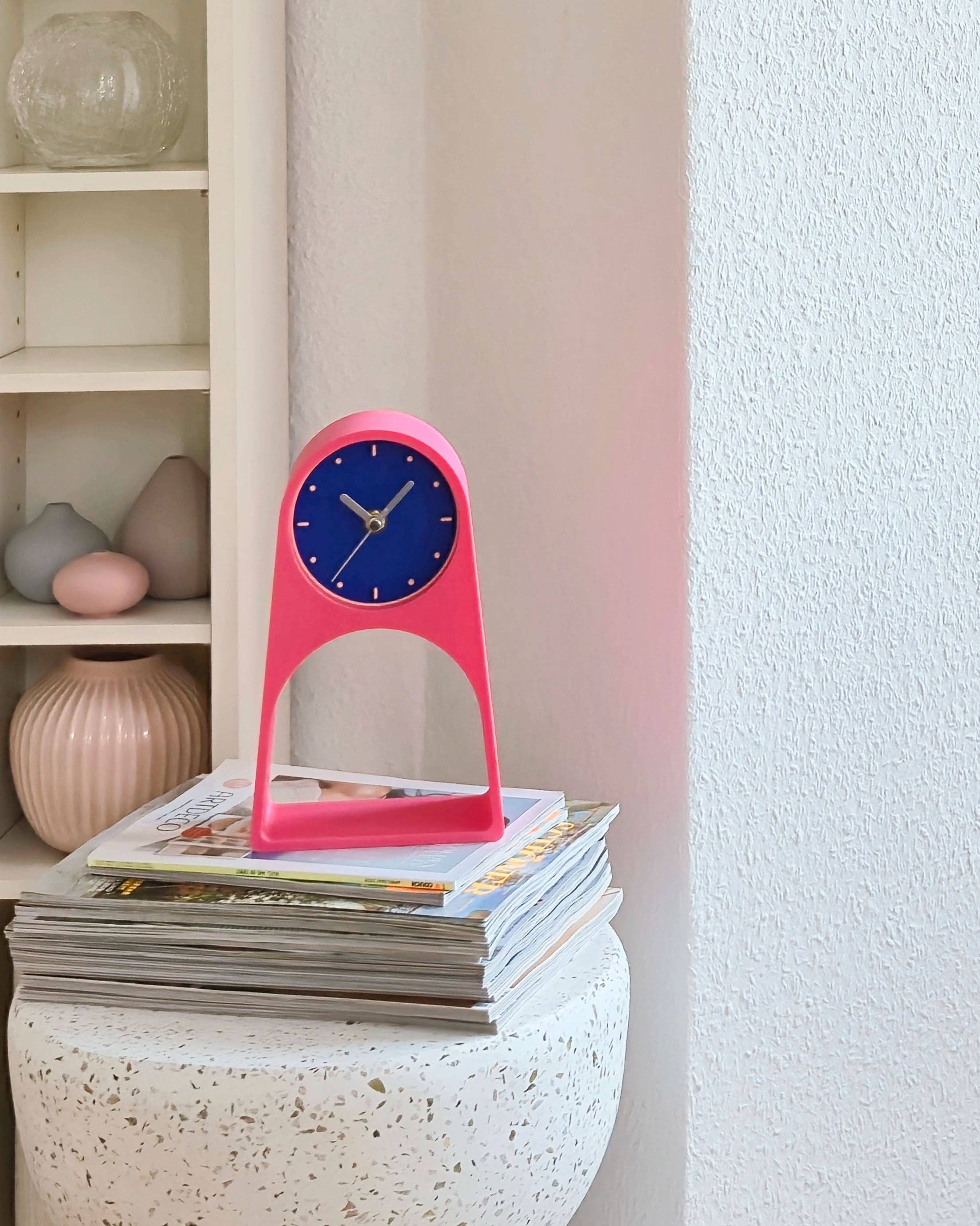 roki Design - Wholesale Desk Clock - LEIF Table Clock - "POPPY"1