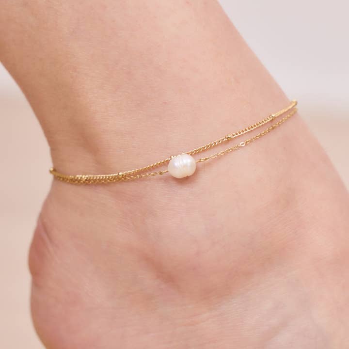 BYREN | ÉLINE L'ATELIER - Wholesale Anklet - Stainless steel ankle chains 624AQ042