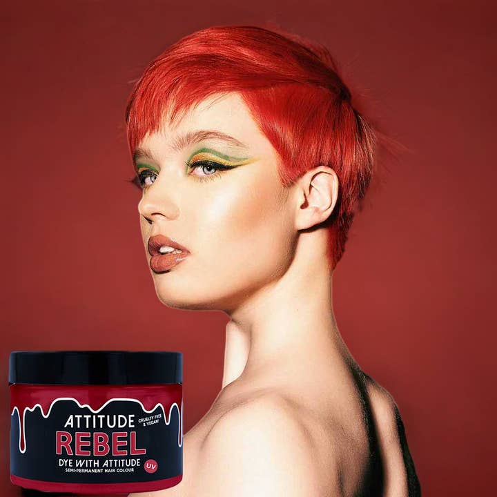 Attitude Hair Dye - Wholesale Hair Dye - Rebel UV Red Hair Dye - Vegan, cruelty-free