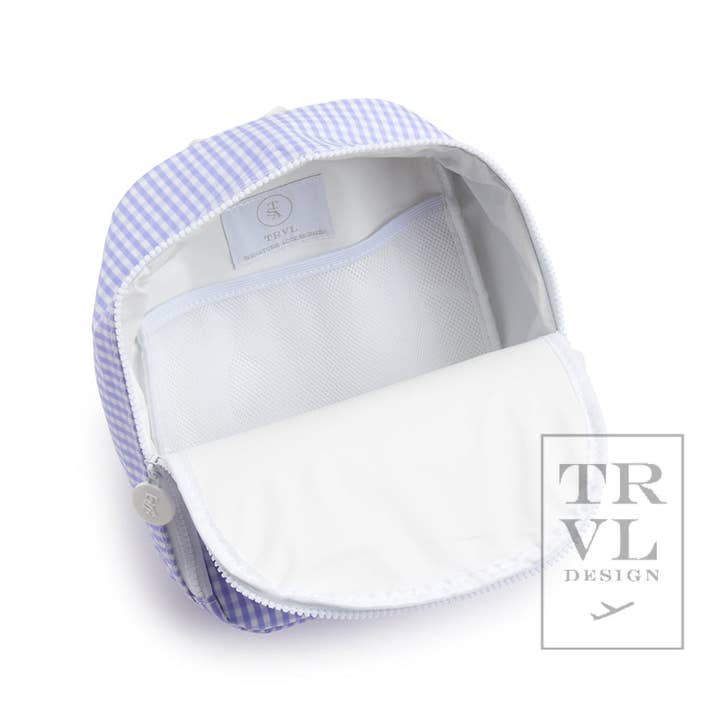 Bring It Lunch Bag - Gingham Lilac for wholesale on Faire2