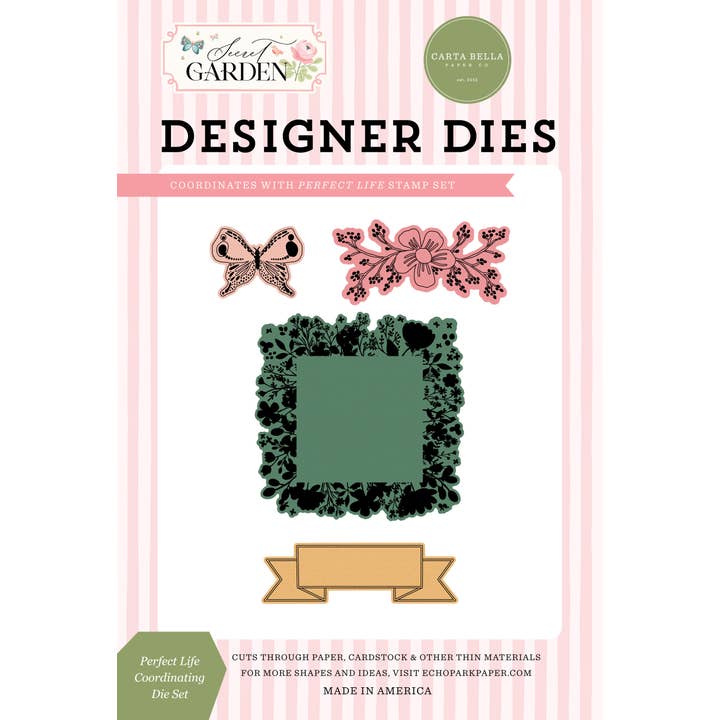 Secret Garden: Perfect Life Coordinating Large Die Set for wholesale by Echo Park Paper Co.