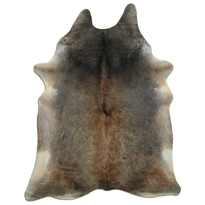Tappeto in pelle di mucca - L230 x P180 cm - grigio marrone per la vendita all'ingrosso da parte di Livarto UG (haftungsbeschränkt)