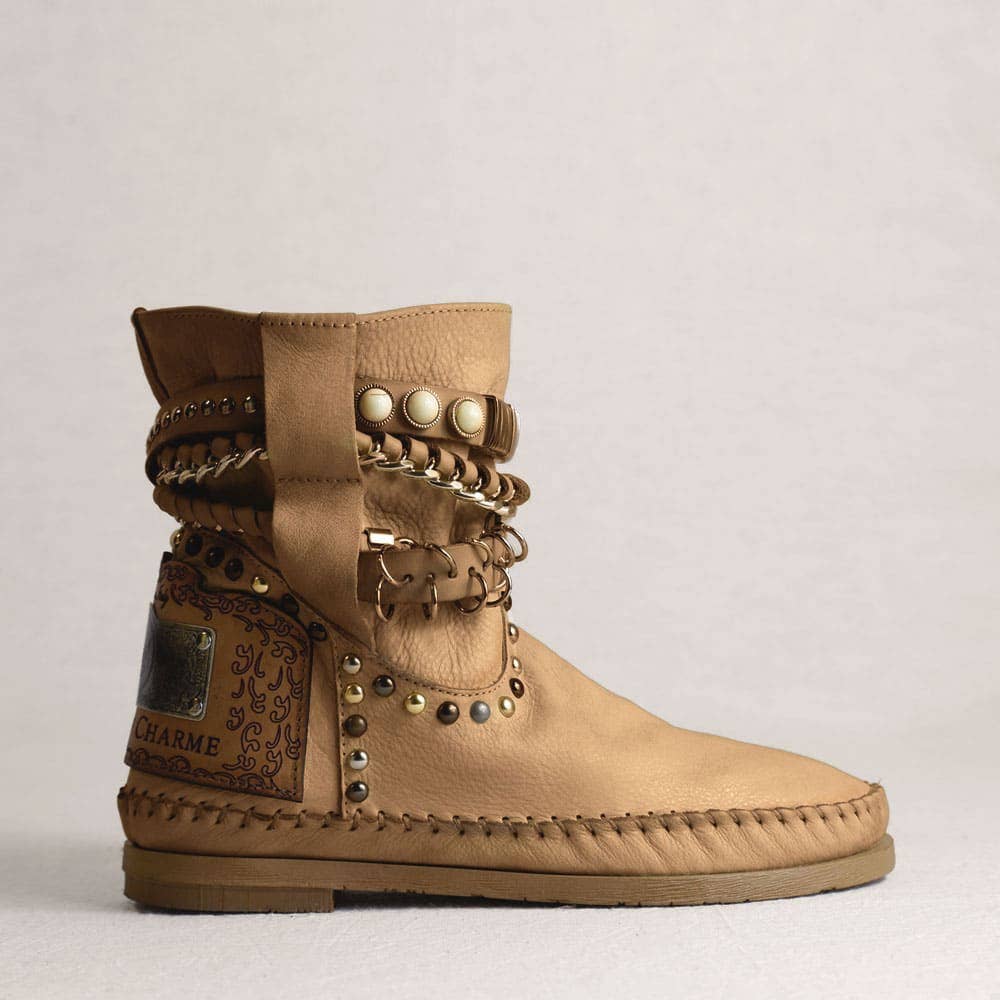 Karma of Charme - Venta al por mayor Botines - Mujer - Botines Stra2 Queen teñidos a mano con correas ajustables y piedras14