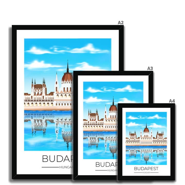Afdrukken op reisposters van Boedapest voor wholesale door Dreamers who Travel