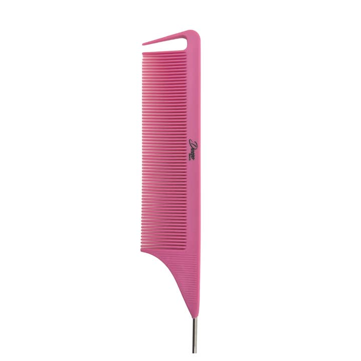 Dosso Beauty - Wholesale Hair Brush/Comb - Carbon Fiber Rat Tail Comb with Metal End