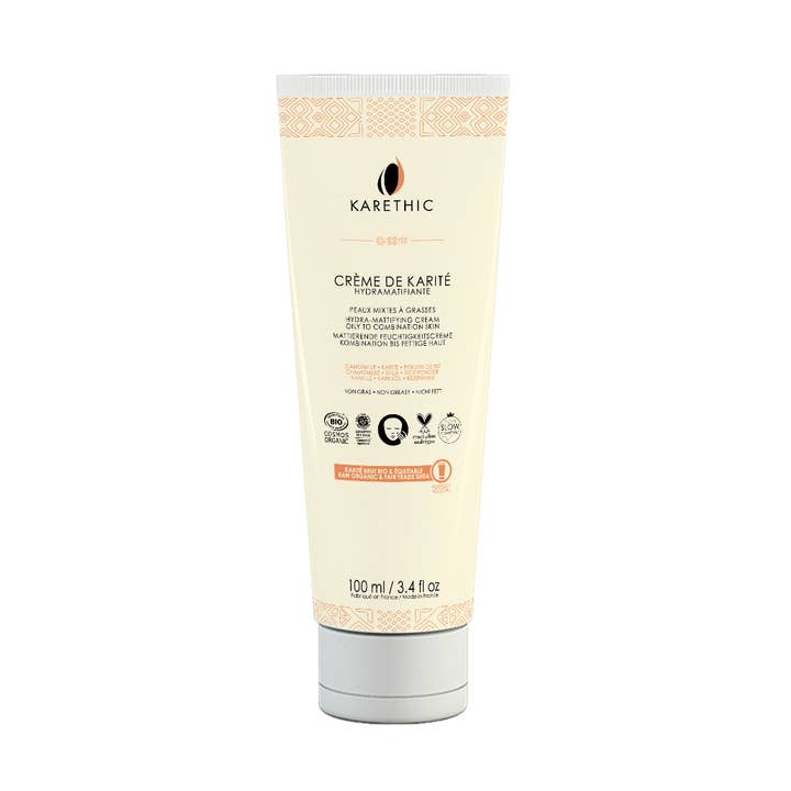 Crema di burro di karité idratante e opacizzante 100 ml (3,4 fl oz) per la vendita all'ingrosso da parte di KARETHIC
