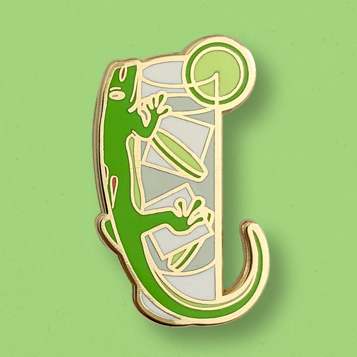 Spilla Gecko x Gin & Tonic per la vendita all'ingrosso da parte di Cocktail Critters