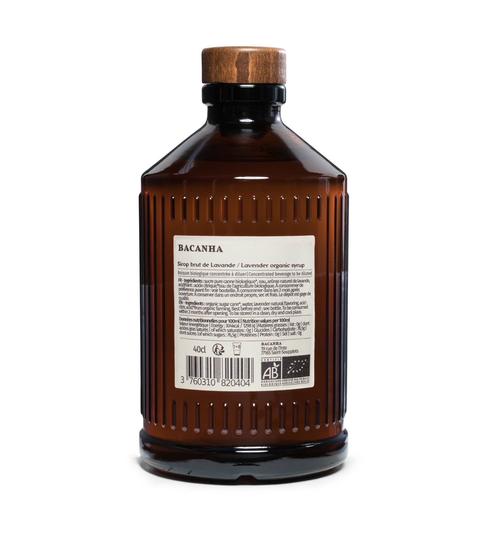 Bacanha USA - Wholesale Cocktail Mix/Syrup - Raw Lavender Syrup - Organic - 13,5 fl. oz.1