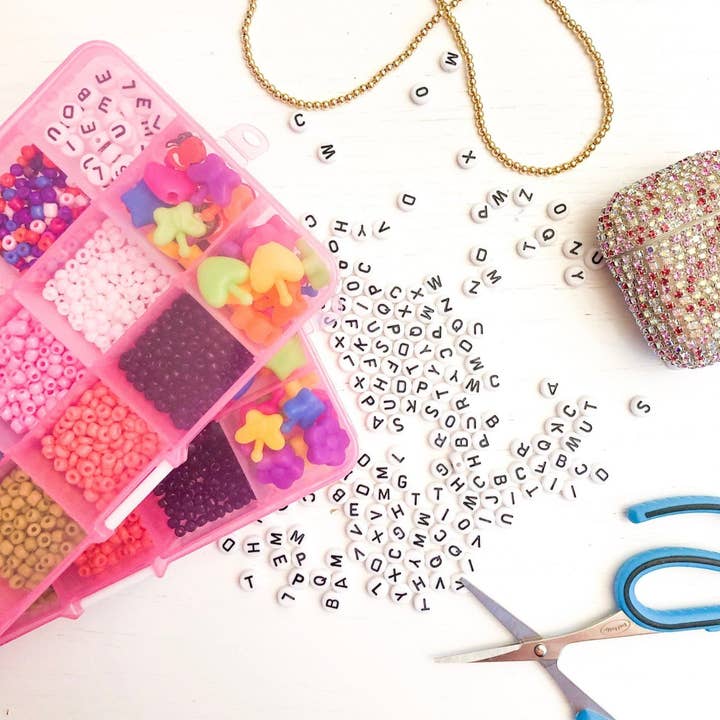 TALI ESPI DESIGNS - Venta al por mayor Kit de manualidades con joyas - Niños - Kit de bricolaje de lujo+nombre personalizado