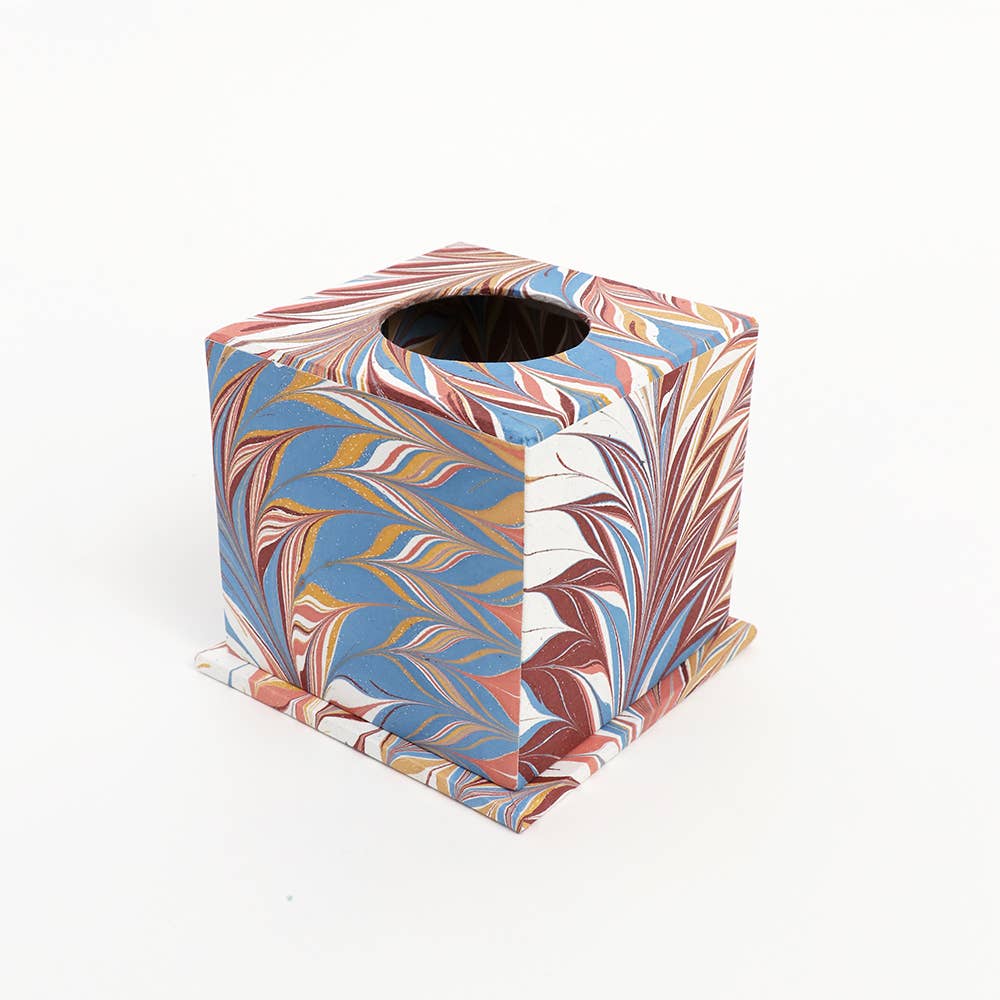 Craft Boat – Caixa de lenços por atacado – Caixa para Lenços de Papel com Mármore Manual2