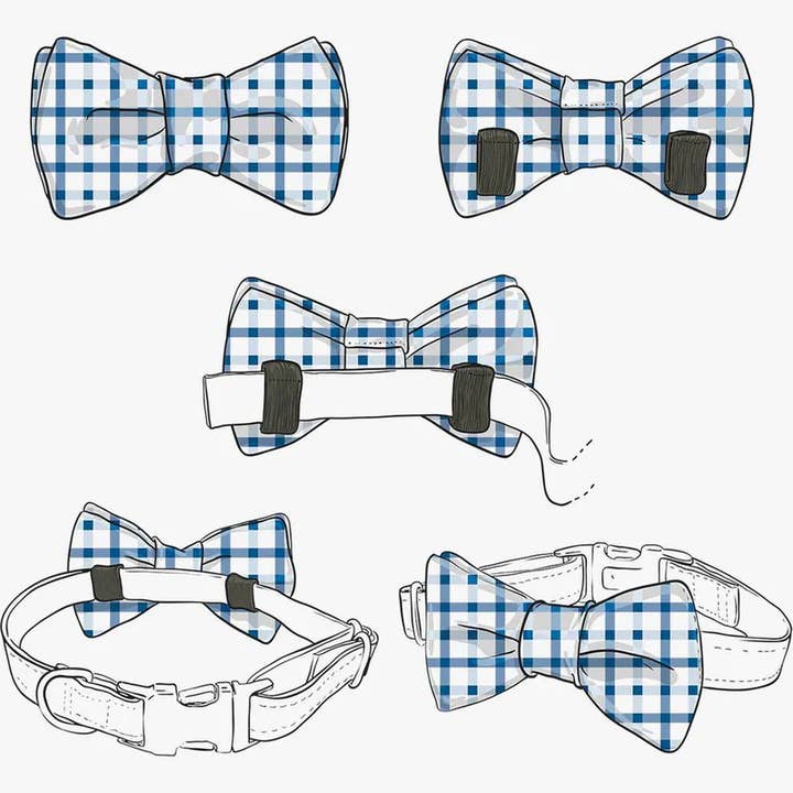 The Rover Boutique - Wholesale Pet Bow Tie - Dog - Red Gingham Bow Tie