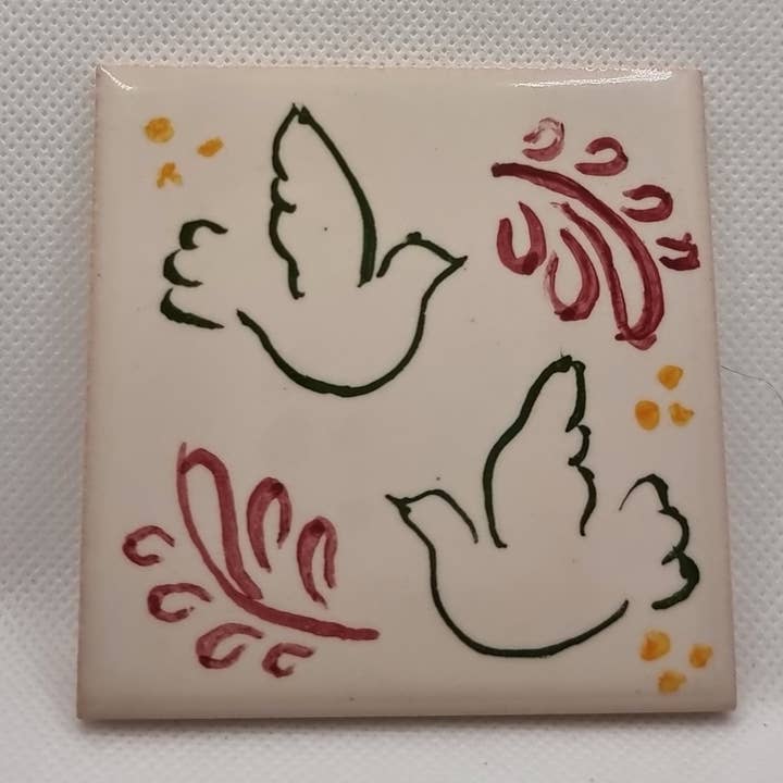 Hazbruk Ceramics - Wholesale Coasters - Wooden Elegance: Handcrafted Tile Coasters - Set of 414