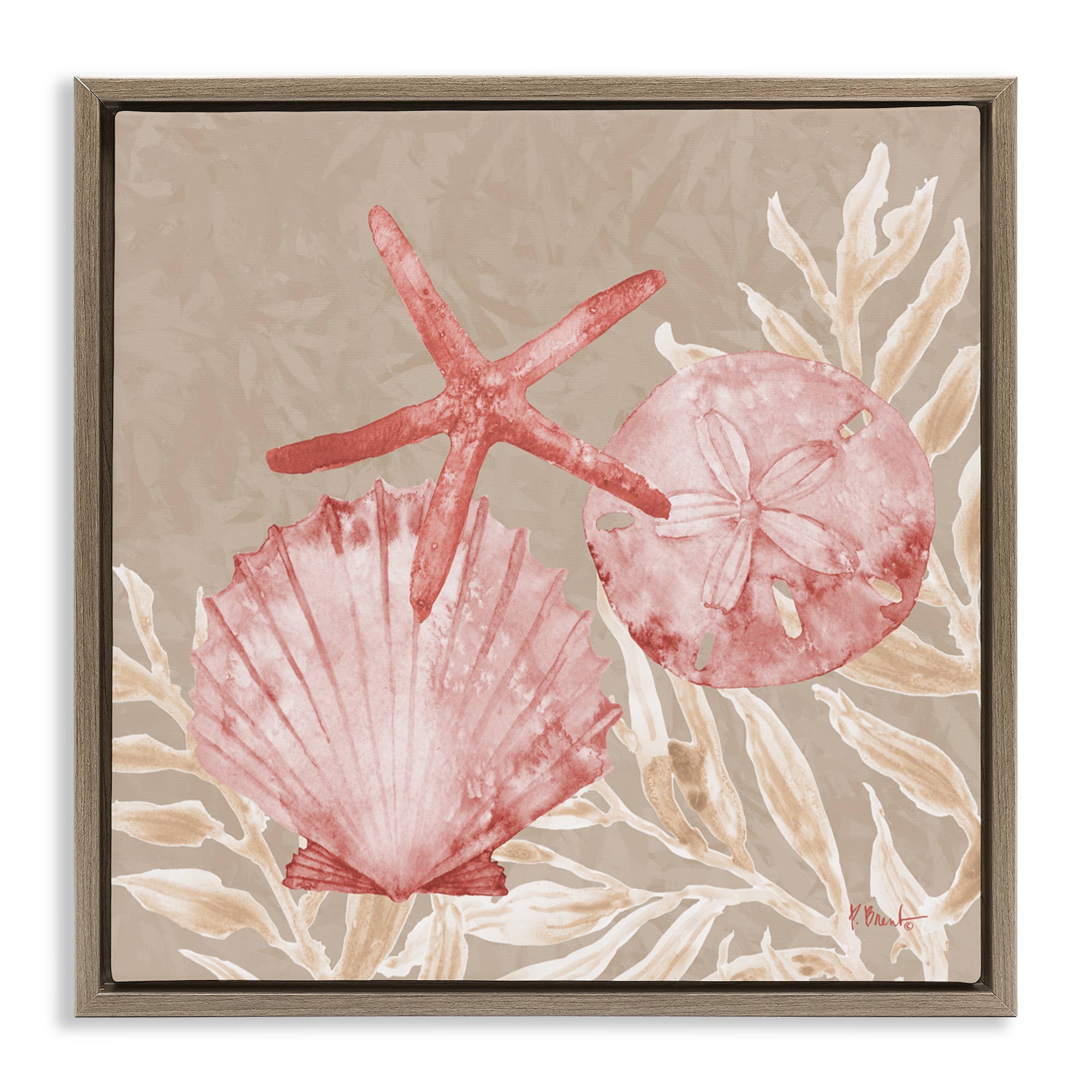 Stupell Industries - Vendita all'ingrosso Cartello da parete - Conchiglie di Tampico e Stelle Marine - Arte da Parete Incorniciata23