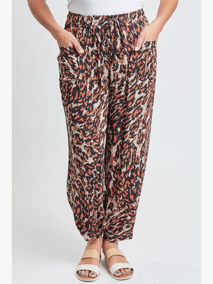 YMI - Wholesale Pants - Women's - Drawstring Wide Jogger Pant With Pleated Hem-WF1209CG24