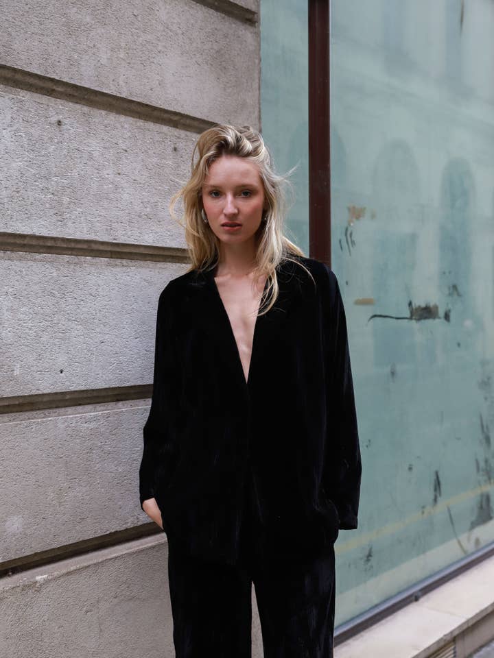 Velvet jacket - 11602 for wholesale by EASY MODE