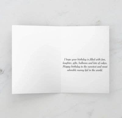 The Nanny Cards - Venta al por mayor Tarjetas de cumpleaños - Feliz cumpleaños NK1