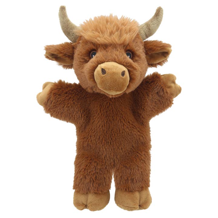 The Puppet Company (US) - Wholesale Puppet - Kids & Baby - Eco Walking Hand Puppets - Cow (Highland)