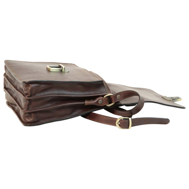 Old Angler Firenze - Wholesale Shoulder Bag - Women's - Borsa a tracolla in pelle .Testa di moro5
