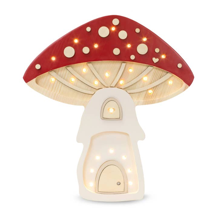 Little Lights Mushroom House Lamp for wholesale by Little Lights