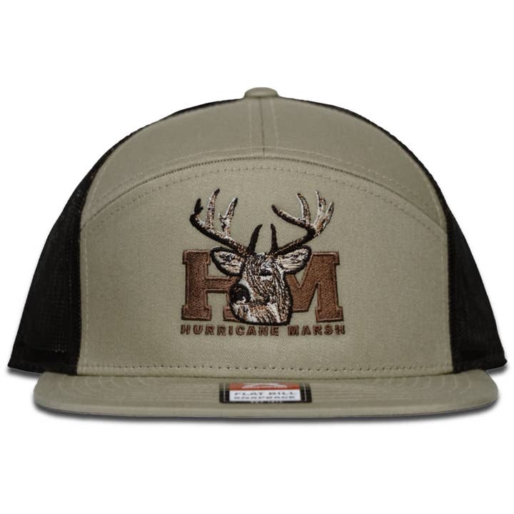 Trophy Buck Khaki/Brun Richardson 7-panelshatt för wholesale av Hurricane Marsh Outfitters