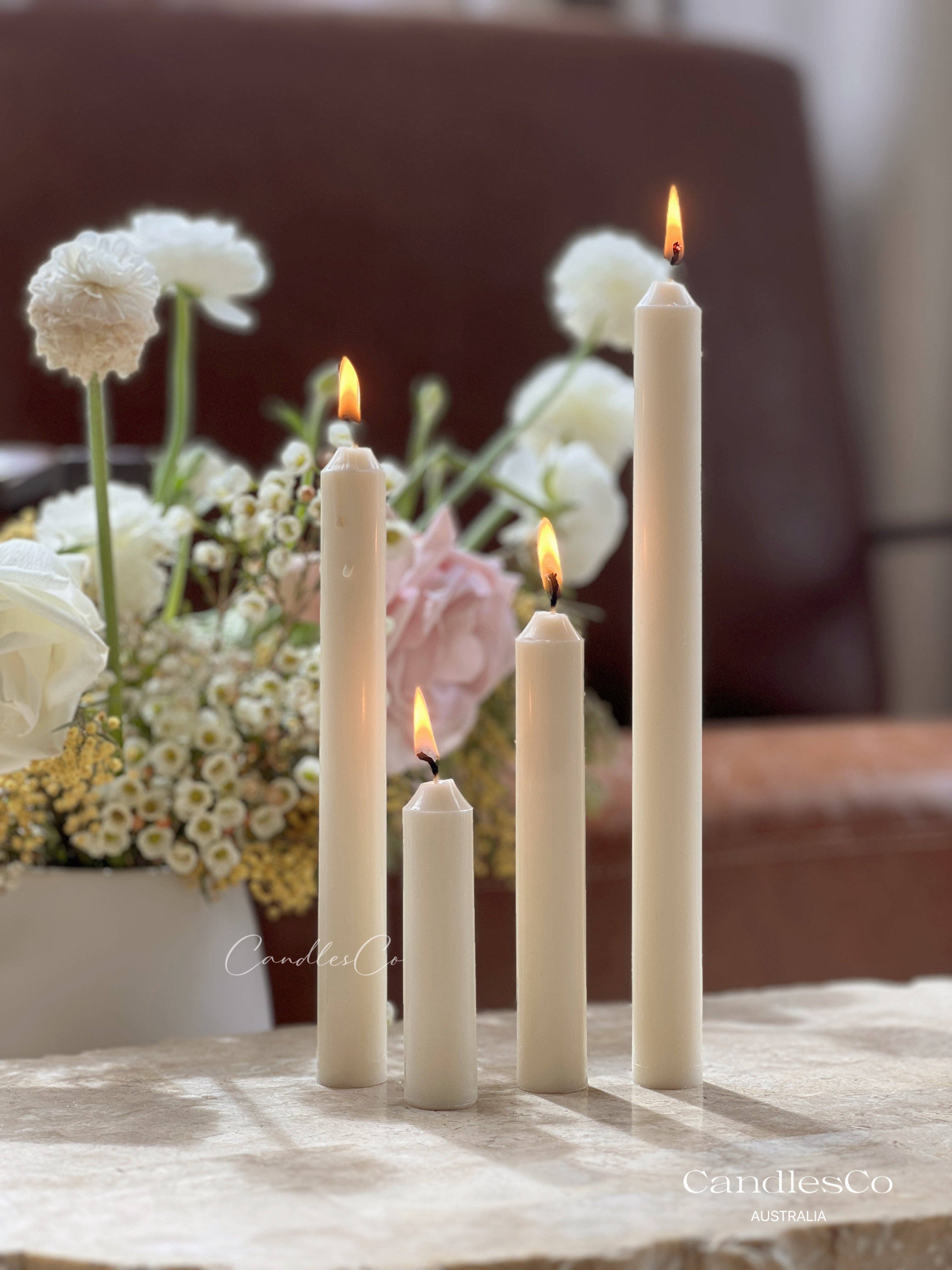 CandlesCo Australia - Wholesale Tapered candle/candlestick - Thin Taper Pillar Soy Wax Candle 1