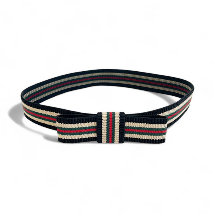 Skinny Stripe Gigi Bow Headband for wholesale by Melissa Velia