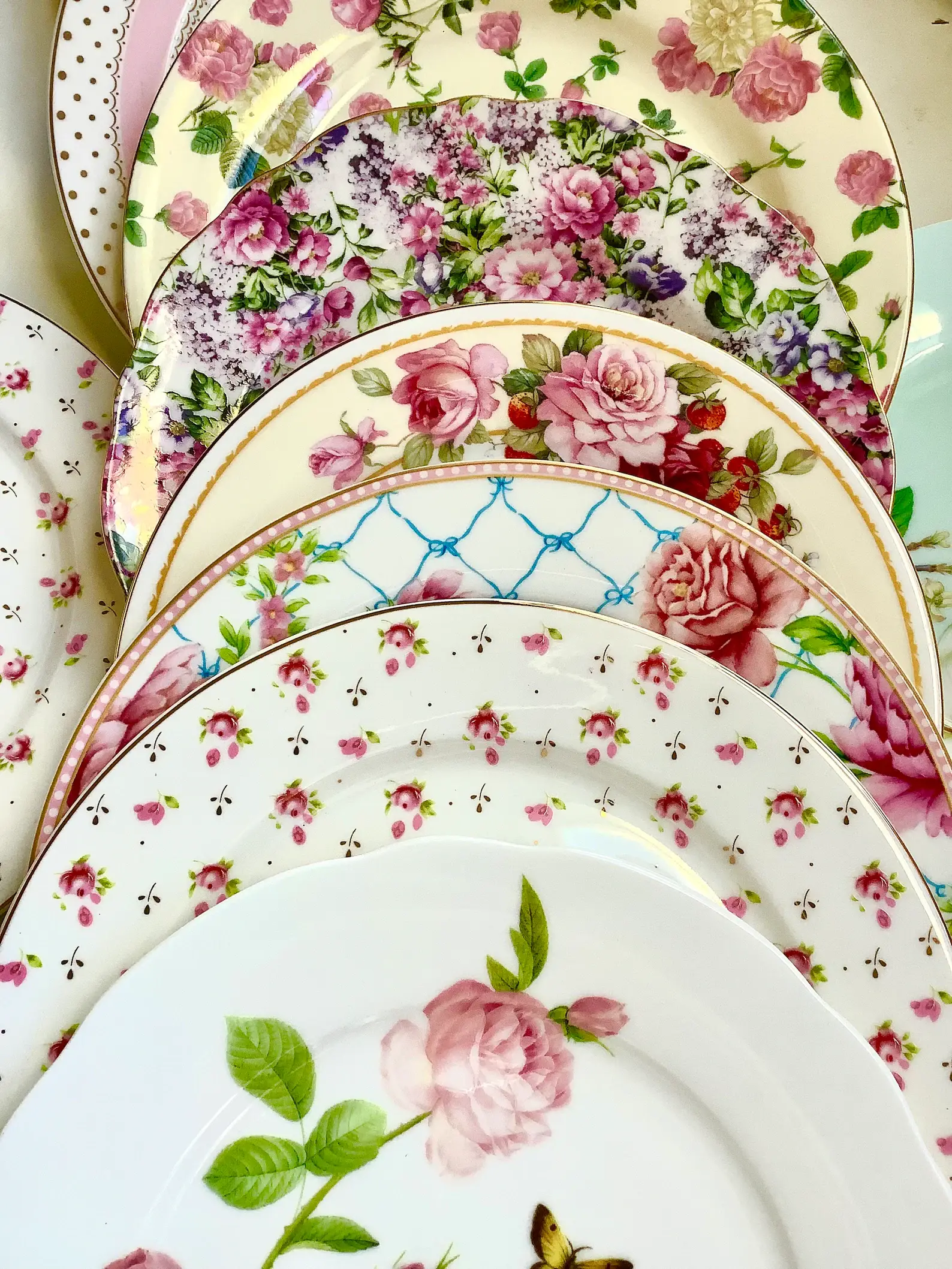 All Little Cute Things – Großhandel Salatteller – Nicht übereinstimmende Teller, Salatbeilage, Restaurant, Catering, Teehaus6